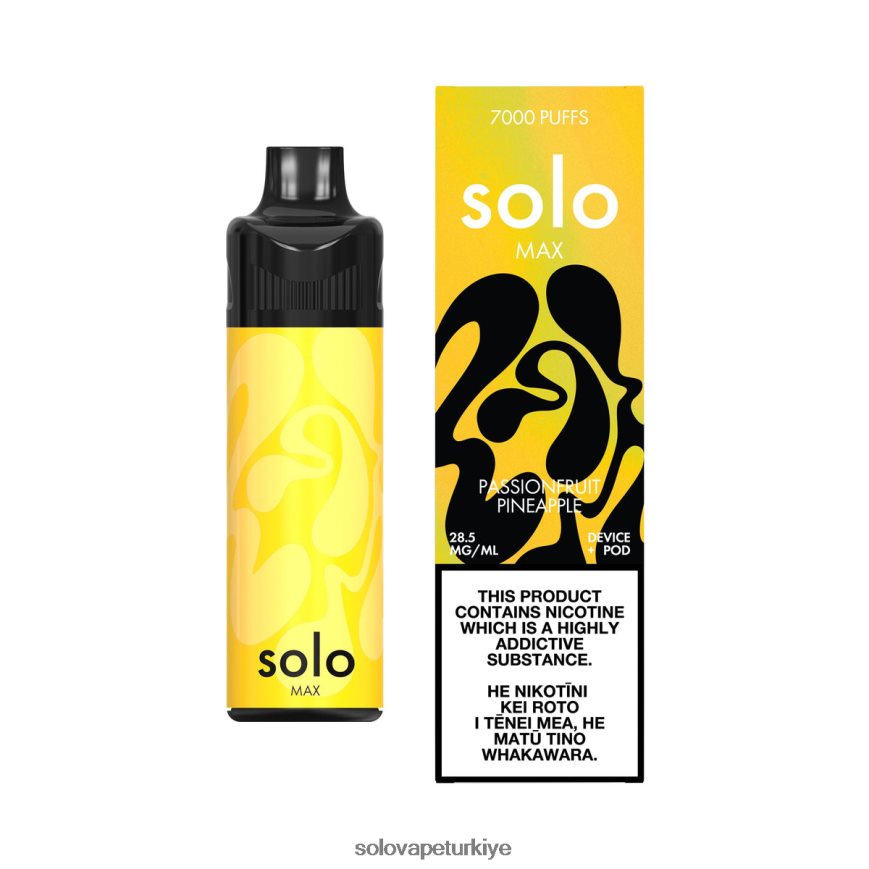 Solo MAX kapsül kiti çarkıfelek meyvesi ananas | Solo Vape Near Me F0VDN069