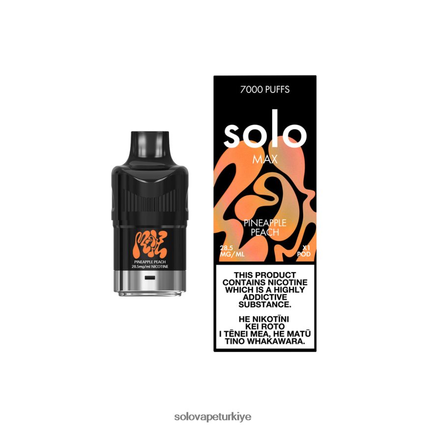 Solo MAX kapsül ananas şeftali | Solo Vape Review F0VDN085