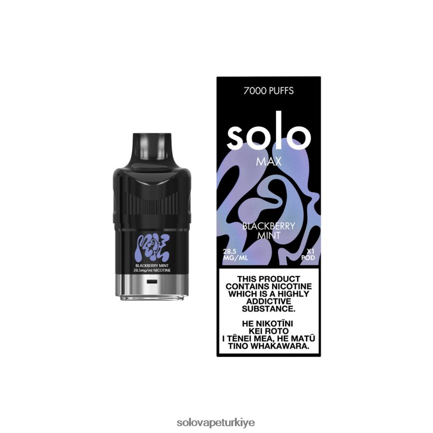 Solo MAX kapsül böğürtlen nanesi | Solo Elektronik Sigara F0VDN073