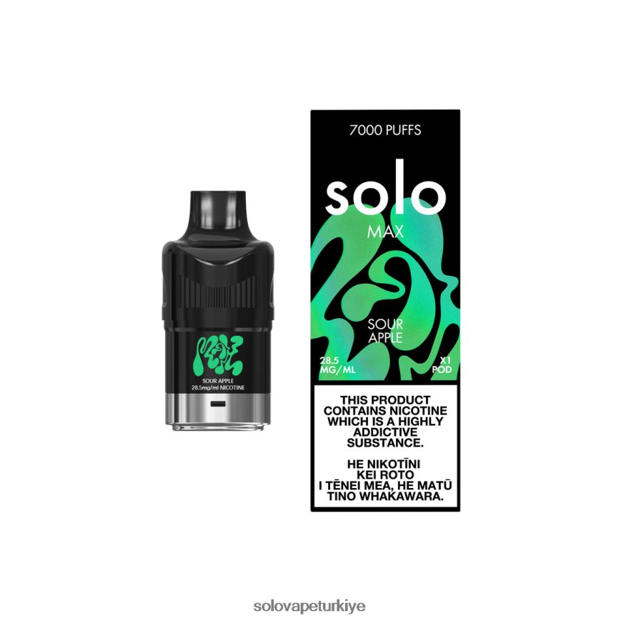 Solo MAX kapsül ekşi elma | Solo Vape Review F0VDN080