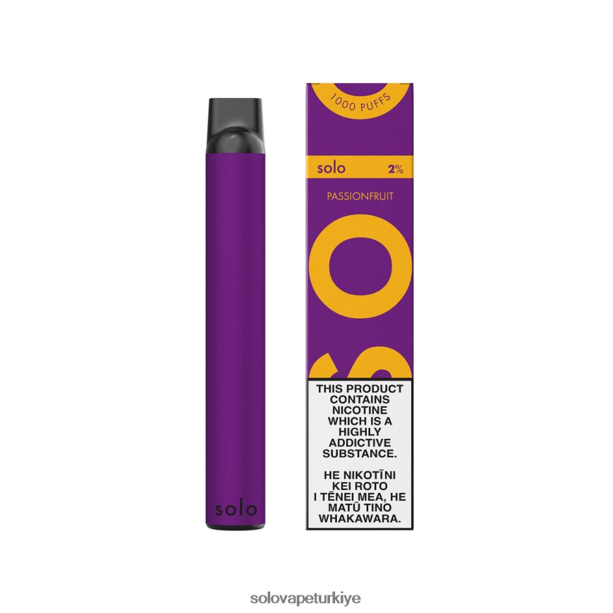 Solo tek kullanımlık elektronik sigara çarkıfelek meyvesi | Solo Vape Near Me F0VDN014