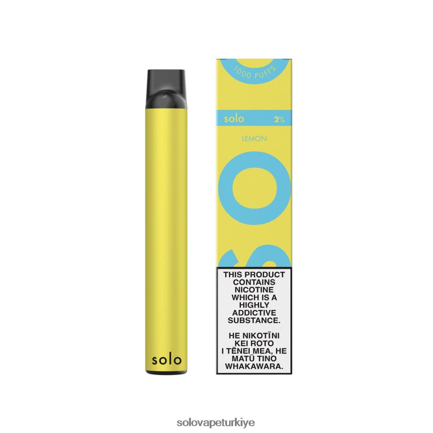 Solo tek kullanımlık elektronik sigara limon | Solo Vape Review F0VDN015