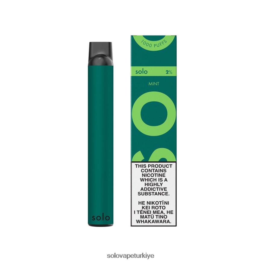 Solo tek kullanımlık elektronik sigara nane | Solo Vape Türkiye F0VDN01