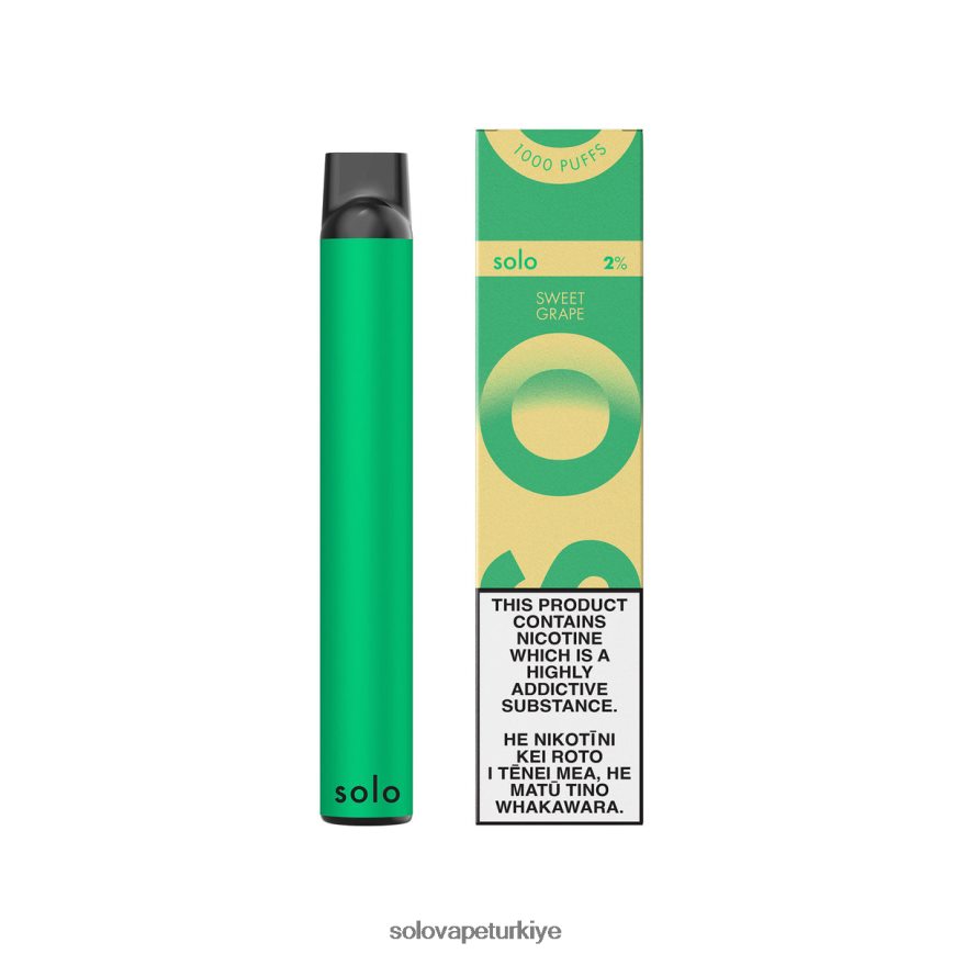 Solo tek kullanımlık vape cenneti koleksiyonu tatlı üzüm | Solo Vape Review F0VDN020