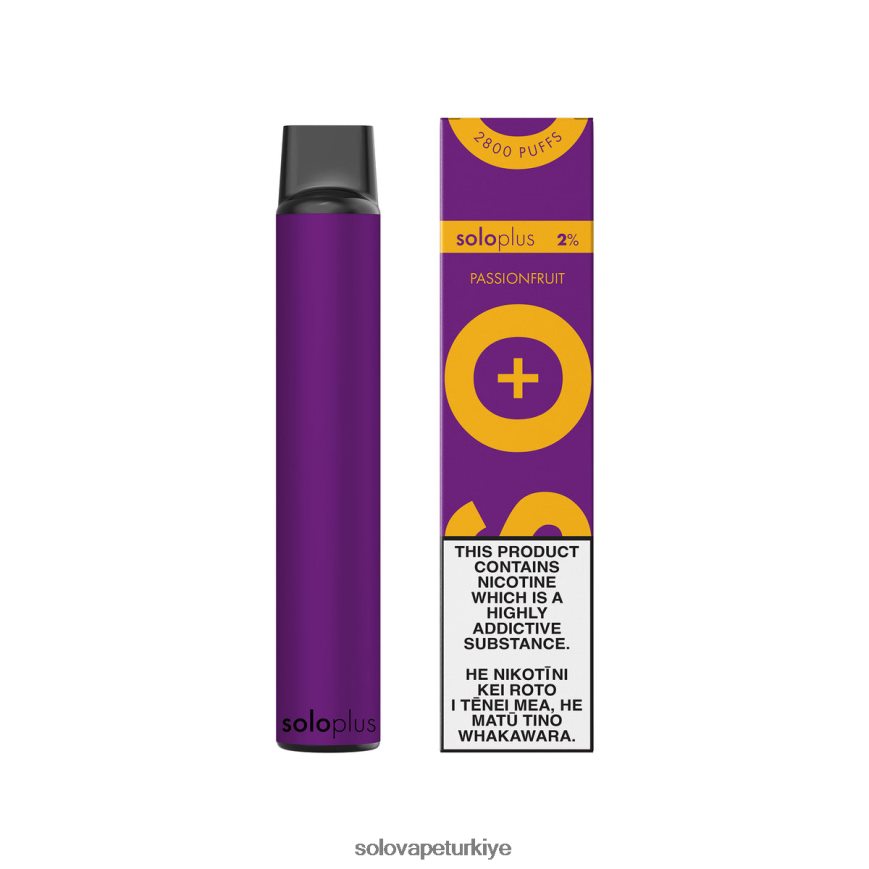 Solo Plus tek kullanımlık elektronik sigara çarkıfelek meyvesi | Solo Vape Near Me F0VDN029