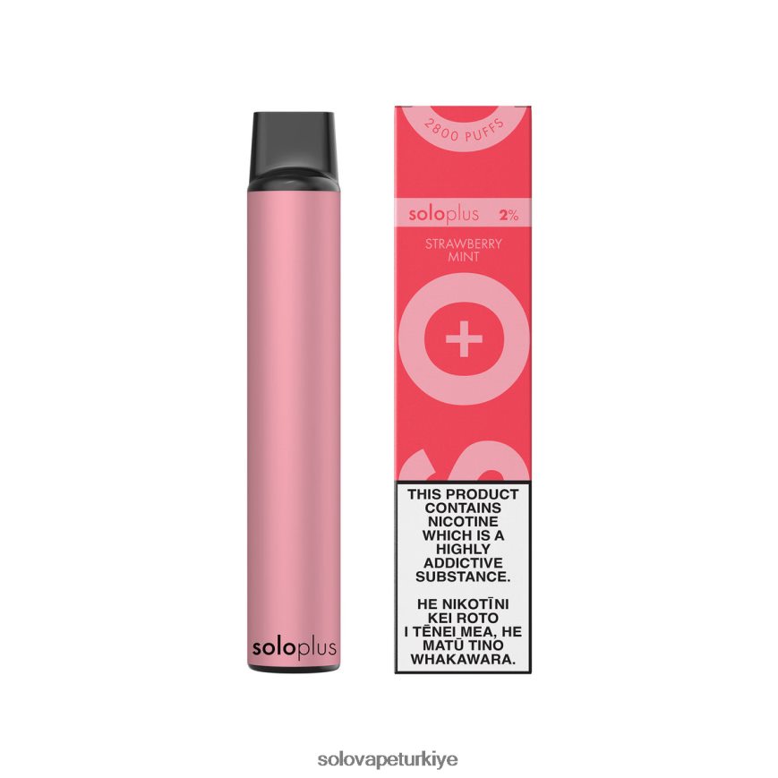 Solo Plus tek kullanımlık elektronik sigara çilek nane | Solo Vape Türkiye F0VDN026