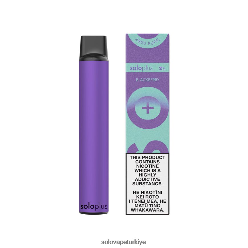 Solo Plus tek kullanımlık vape cenneti koleksiyonu böğürtlen | Solo Elektronik Sigara F0VDN038