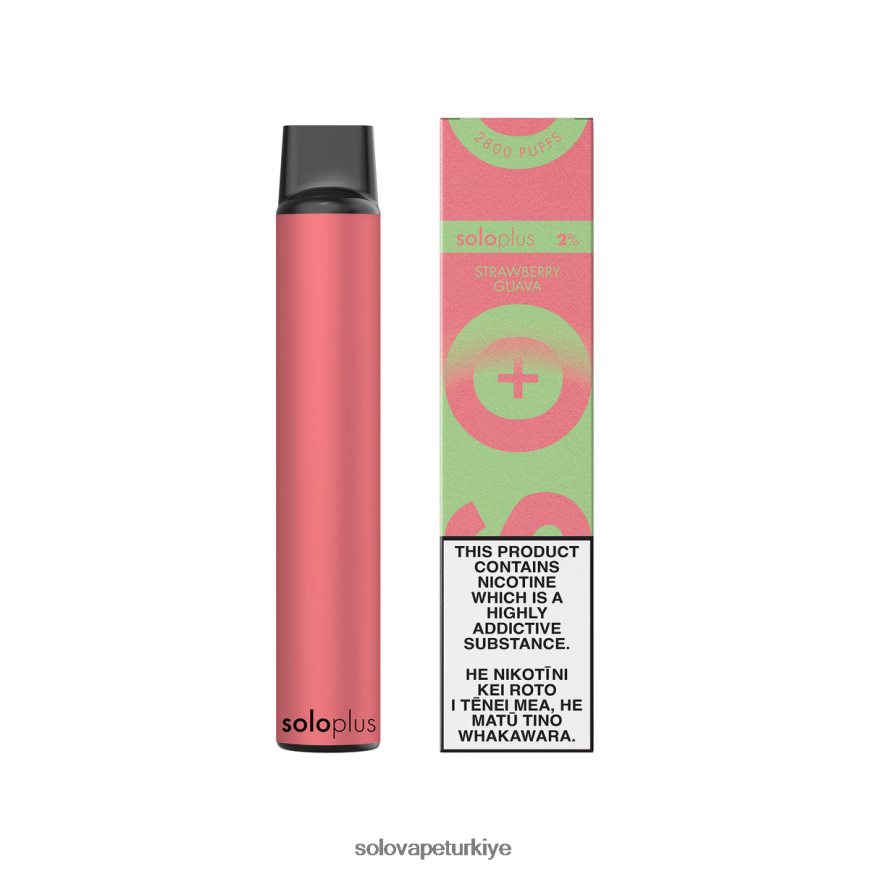 Solo Plus tek kullanımlık vape cenneti koleksiyonu çilek guavası | Solo Vape Fiyat F0VDN037