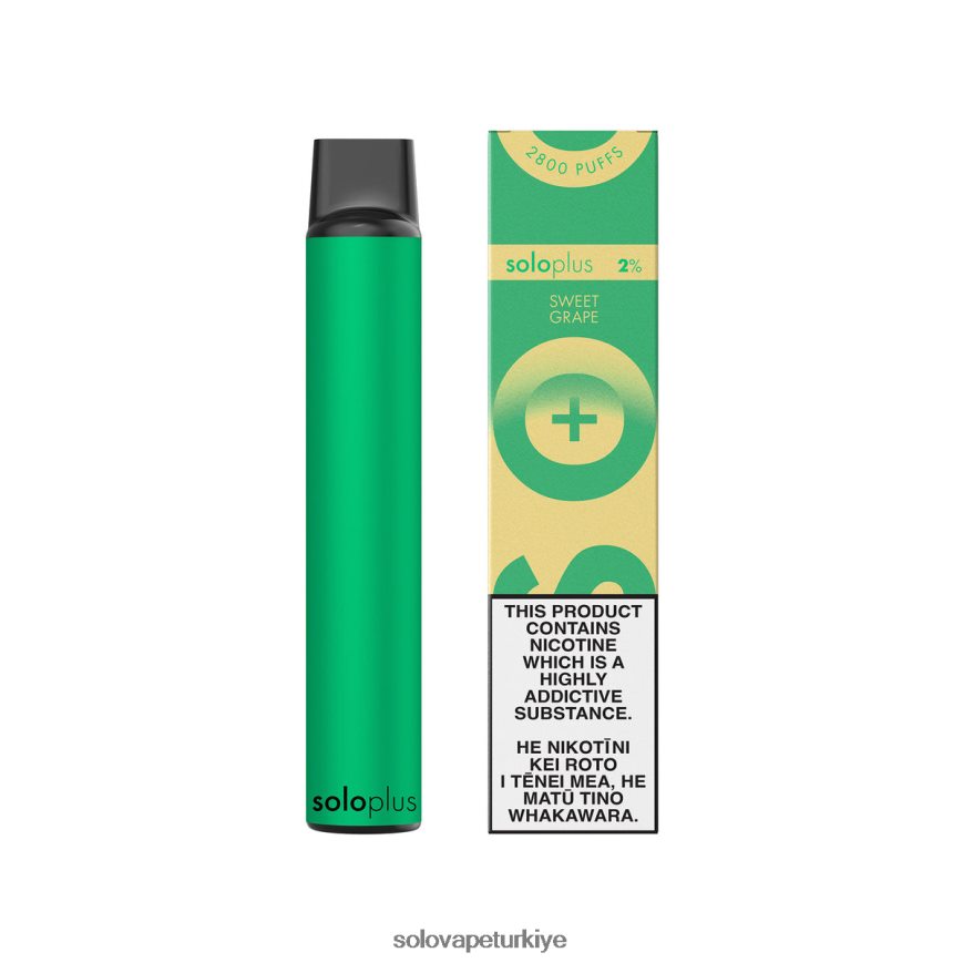 Solo Plus tek kullanımlık vape cenneti koleksiyonu tatlı üzüm | Solo Vape Review F0VDN040