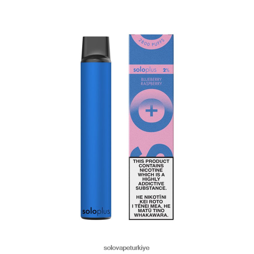 Solo Plus tek kullanımlık vape cenneti koleksiyonu yaban mersini ahududu | Solo Vape Near Me F0VDN039